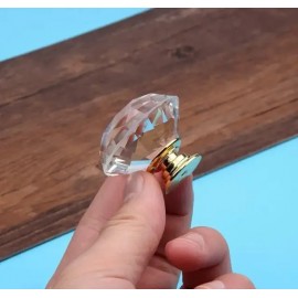 Меблевий Кристал 2806-А -40мм кристал+золото