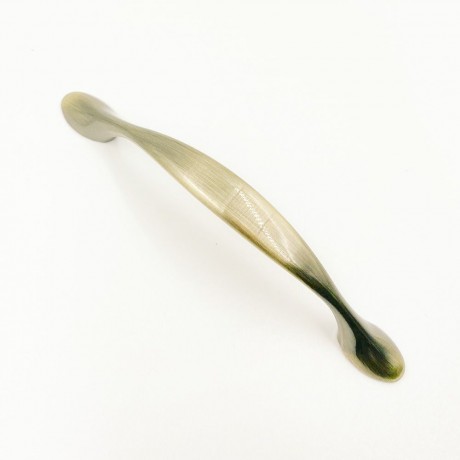 Ручка меблева GTV Camai L=160мм, C=128мм, антична шліфована латунь