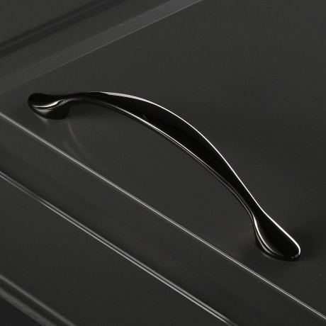 Ручка меблева GTV Camai L=160мм, C=128мм, чорний хром