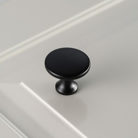 Ручка кнопка GTV Udine d=29мм, чорний матовий