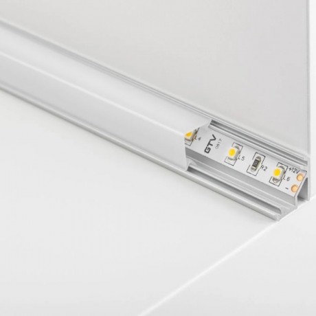 Профіль GTV LED Glax PA-GLAXNKKT-AL-20M кутовий 2м, чорний (шт.)