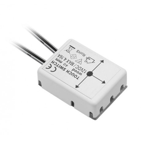 Вимикач сенсорний прихований GTV AE-WPDRW-00, товщина до 40 мм, 12V 50W