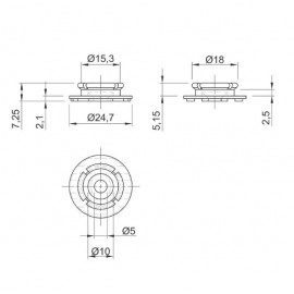 Кріплення для монтажу настінних панелей Muller Click