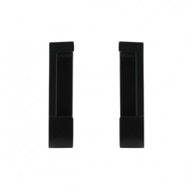 Тримач для труби 30х15 Ferro Fiori M 11010,77 прав+лів,чорний