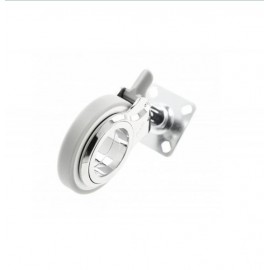 Меблевий ролик GTV Gira d60, 60кг, зі стопором KM-GIRA-60MM-ZH-19, сірий хром