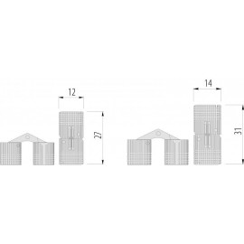 Завіса циліндрична GTV ZC-GTV-12-00 12мм