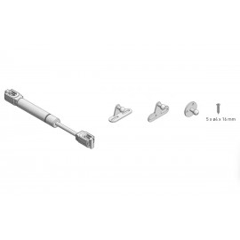 Газовий підйомник GTV 60N 160 мм короткий, cатина