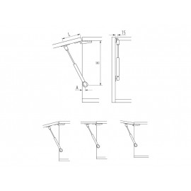 Амортизатор газовий GTV 80N PD-G0080-N02