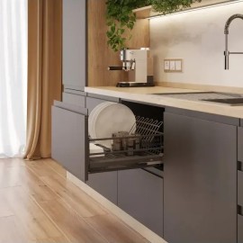 Однорівнева висувна сушка GTV Mpvix 600 мм, графіт (без направляючої)