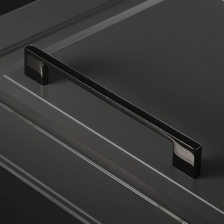 Ручка меблева GTV UZ L=192мм, C=160мм, чорний хром