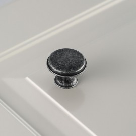 Ручка кнопка GTV Cento d-28 мм, антична срібло