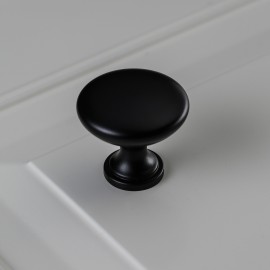 Ручка кнопка GTV Terni d-30мм, чорний матовий