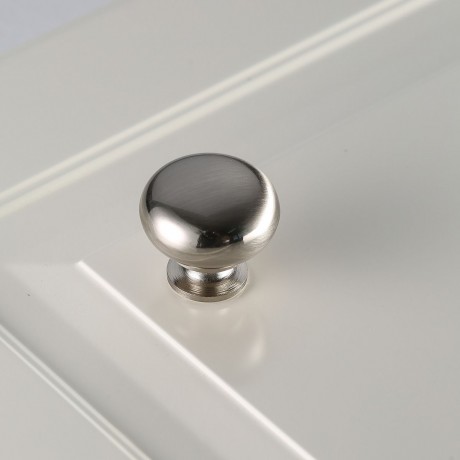 Ручка кнопка GTV Bergamo, шліфована сталь