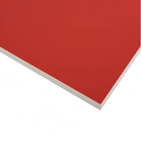 Компакт-плита FunderMax HPL 0210 FH Інтенсивний червоний Pop Art Intensive red 4100x1854x12 (Біле ядро)